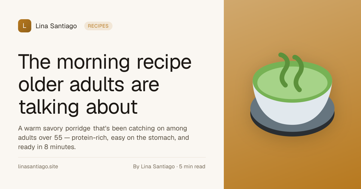 The morning recipe older adults are talking about