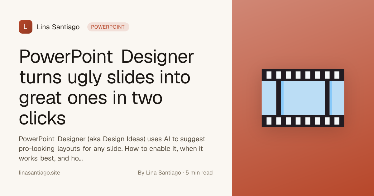 PowerPoint Designer turns ugly slides into great ones in two clicks